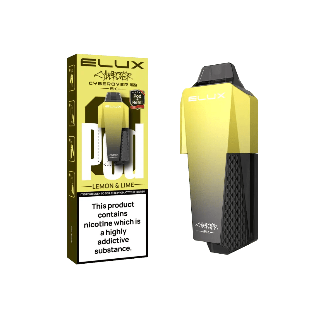 Elux Cyberover 6000 Replacement Pods - Box of 5 - Lemon & Lime