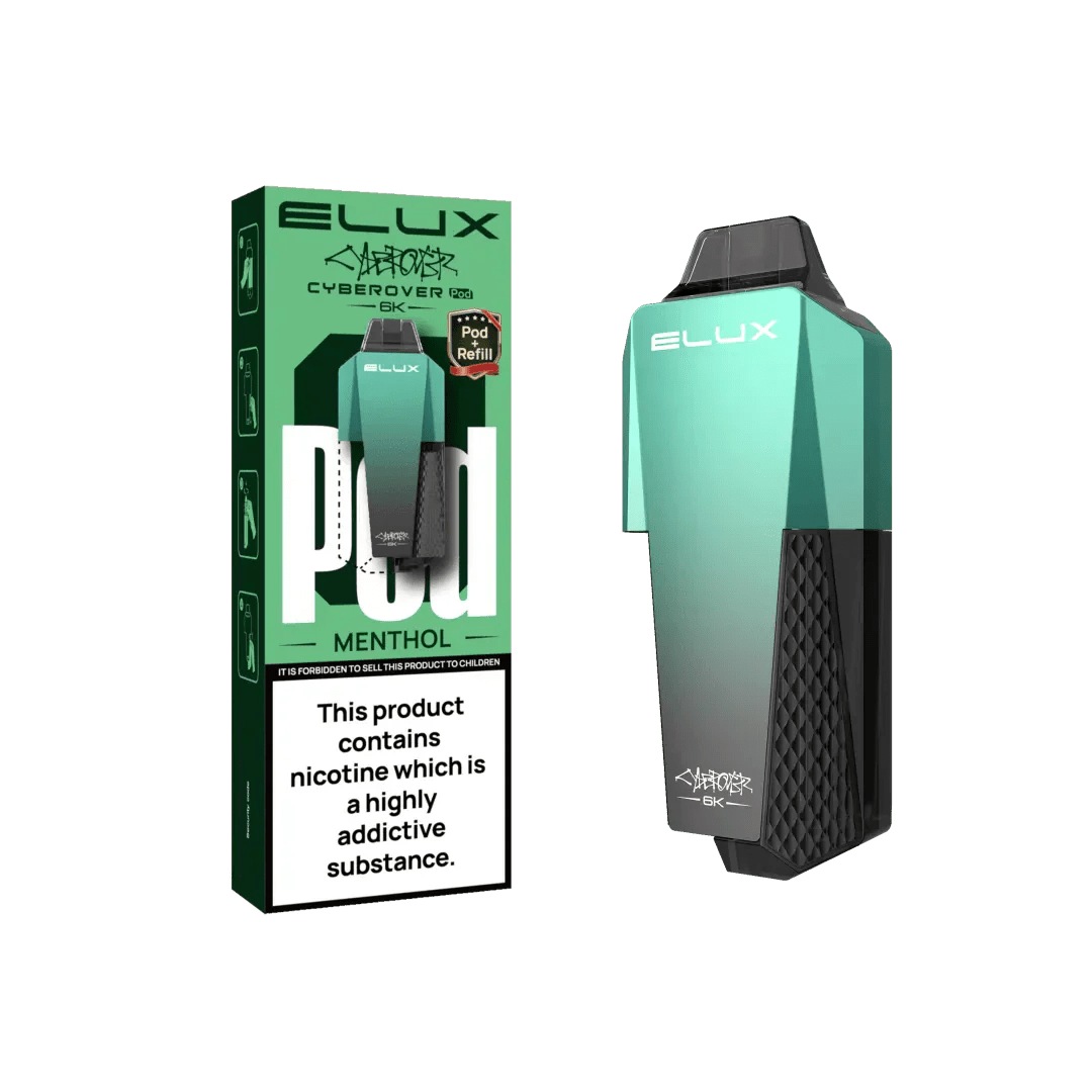 Elux Cyberover 6000 Replacement Pods - Box of 5 - Menthol
