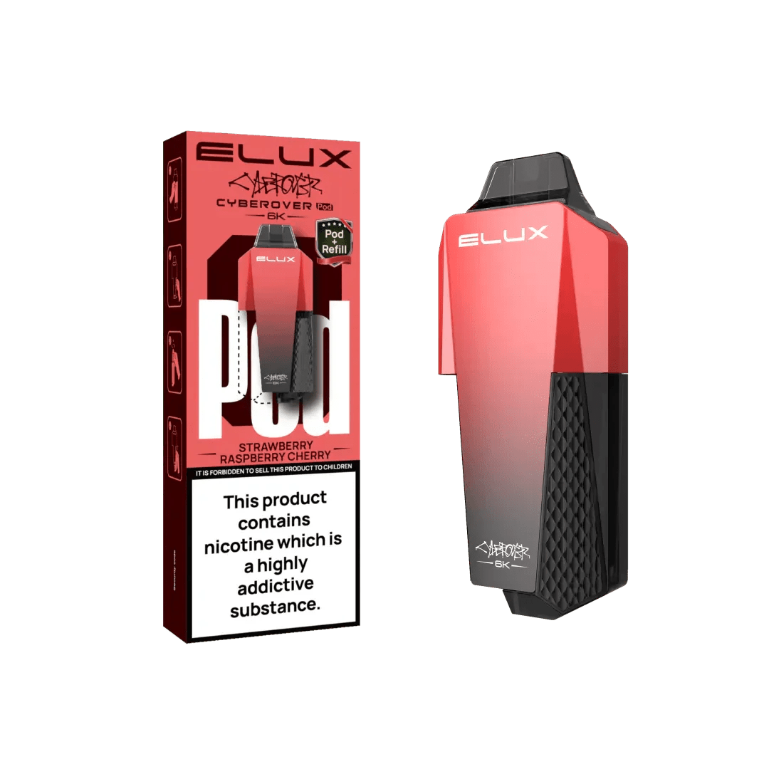 Elux Cyberover 6000 Replacement Pods - Box of 5 - Strawberry Raspberry Cherry