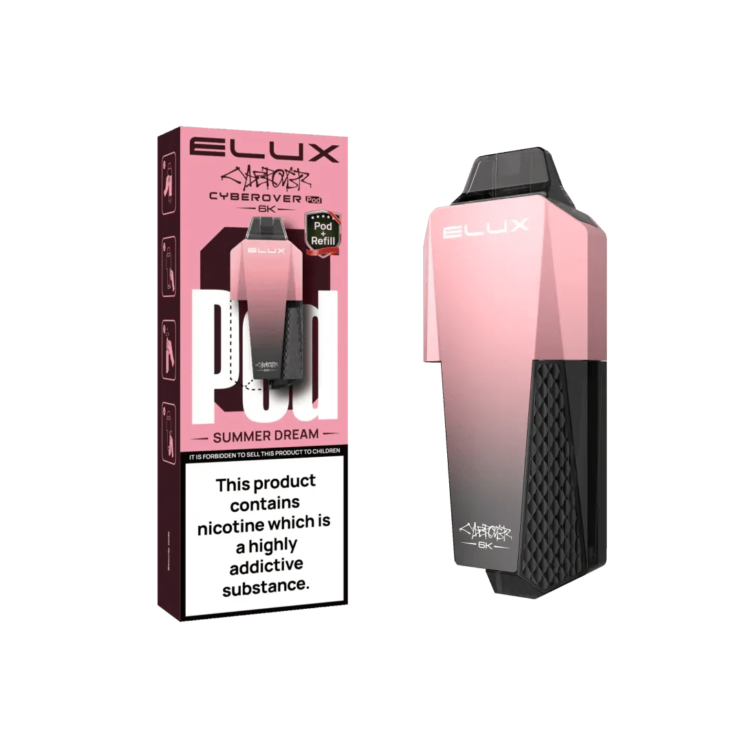Elux Cyberover 6000 Replacement Pods - Box of 5 - Strawberry Watermelon Bubblegum