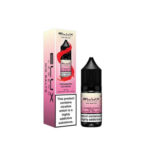Elux Legend Nic Salts 10ml E - liquids - Box of 10 - St Ice Cream