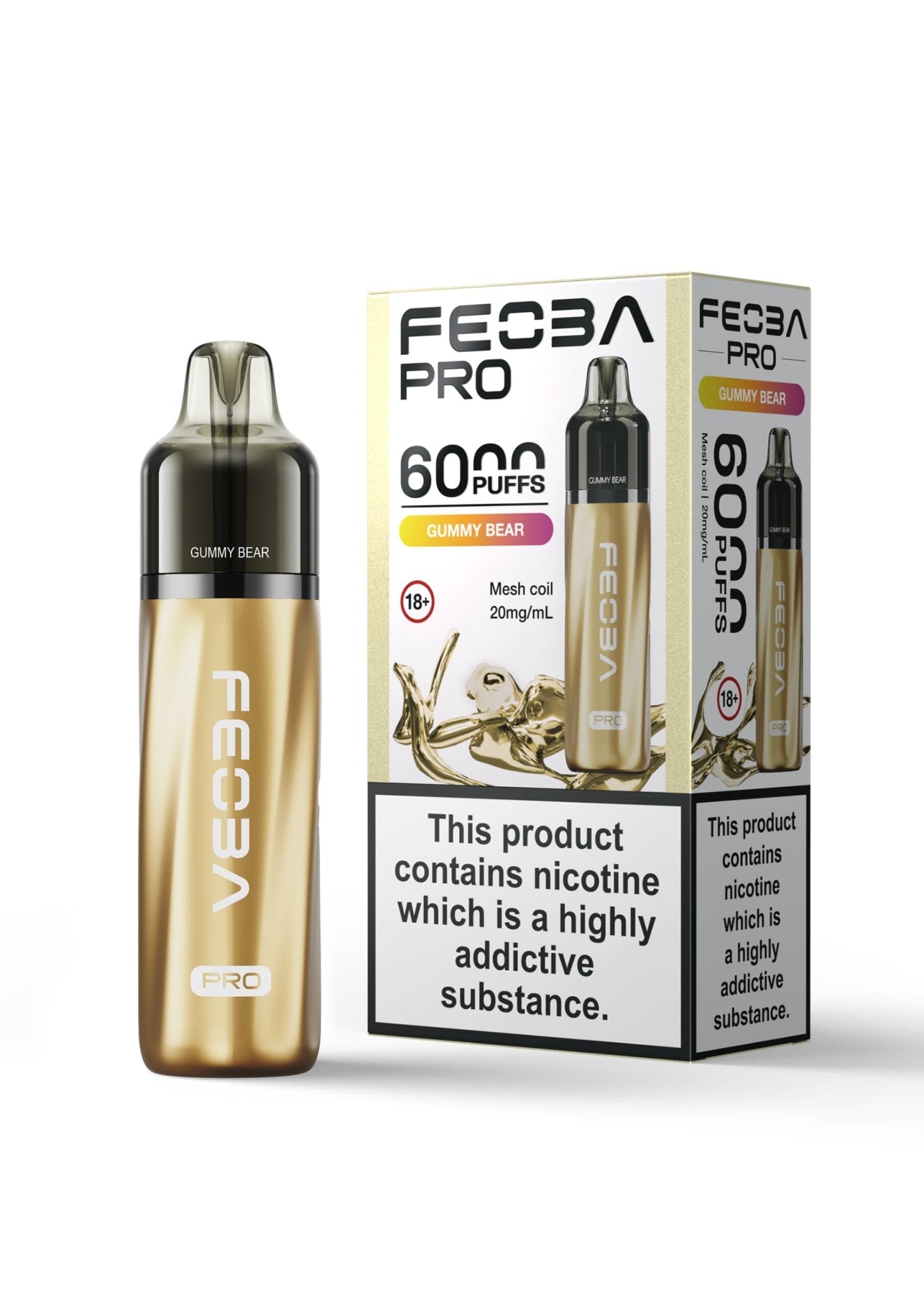 Feoba Pro 6000 Prefilled Pod Kit Box of 5 - Gummy Bear