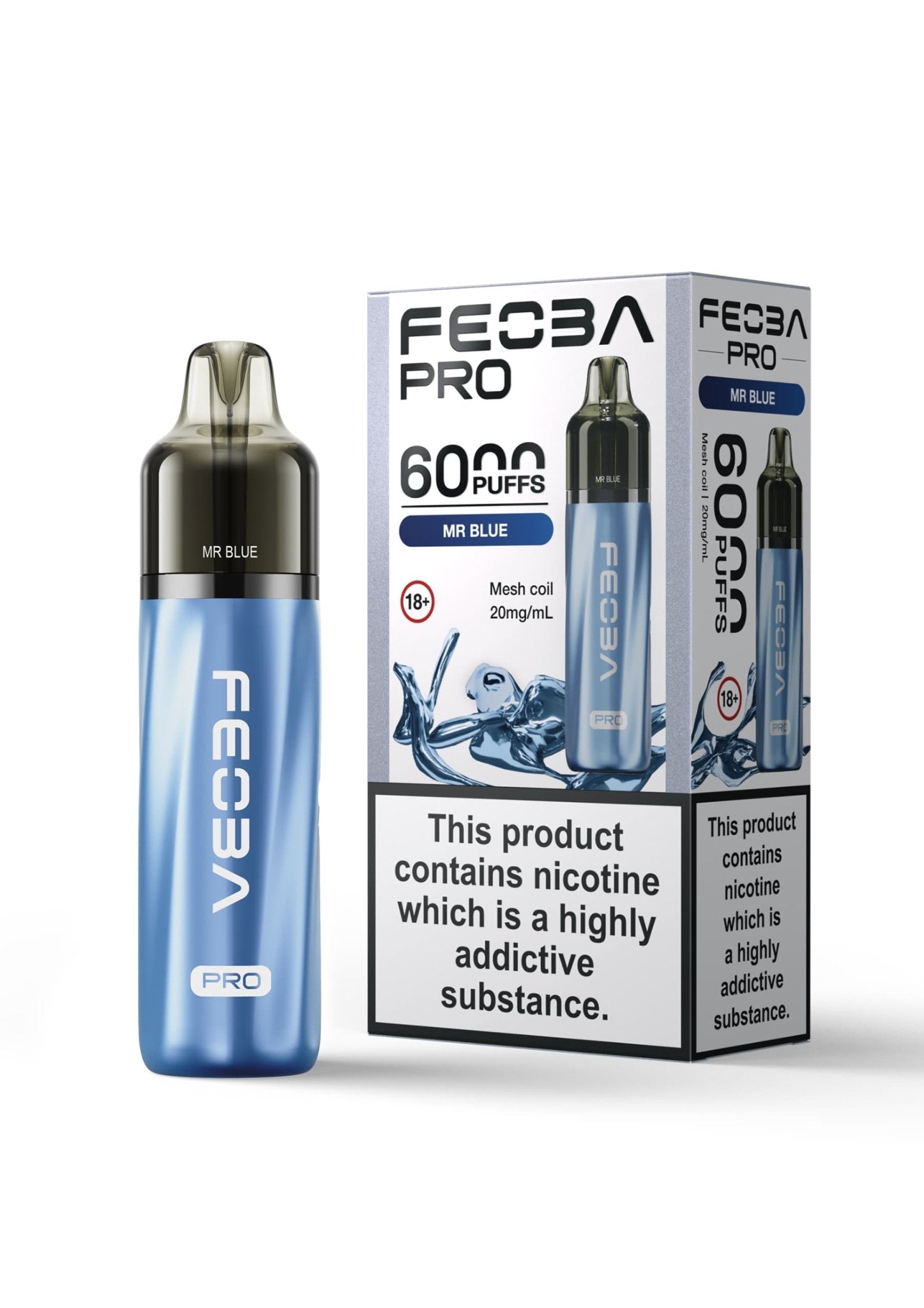 Feoba Pro 6000 Prefilled Pod Kit Box of 5 - Mr Blue