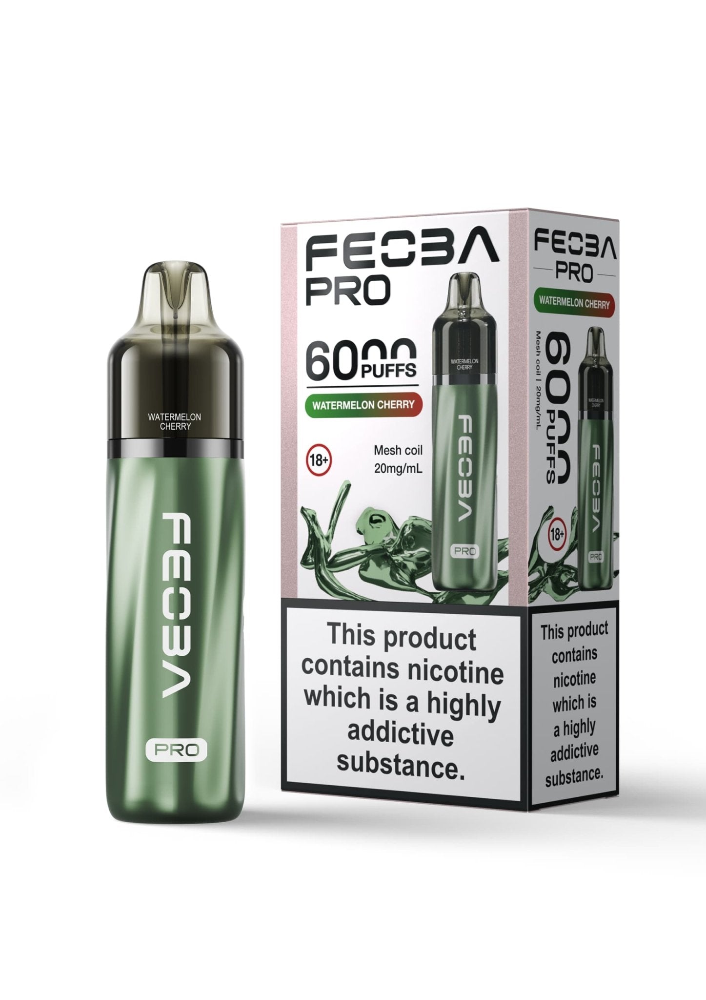 Feoba Pro 6000 Prefilled Pod Kit Box of 5 - Watermelon Cherry