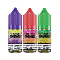 Firerose 5000 10ml Nic Salts E - liquids Box of 10 - Hubbla Bubbla