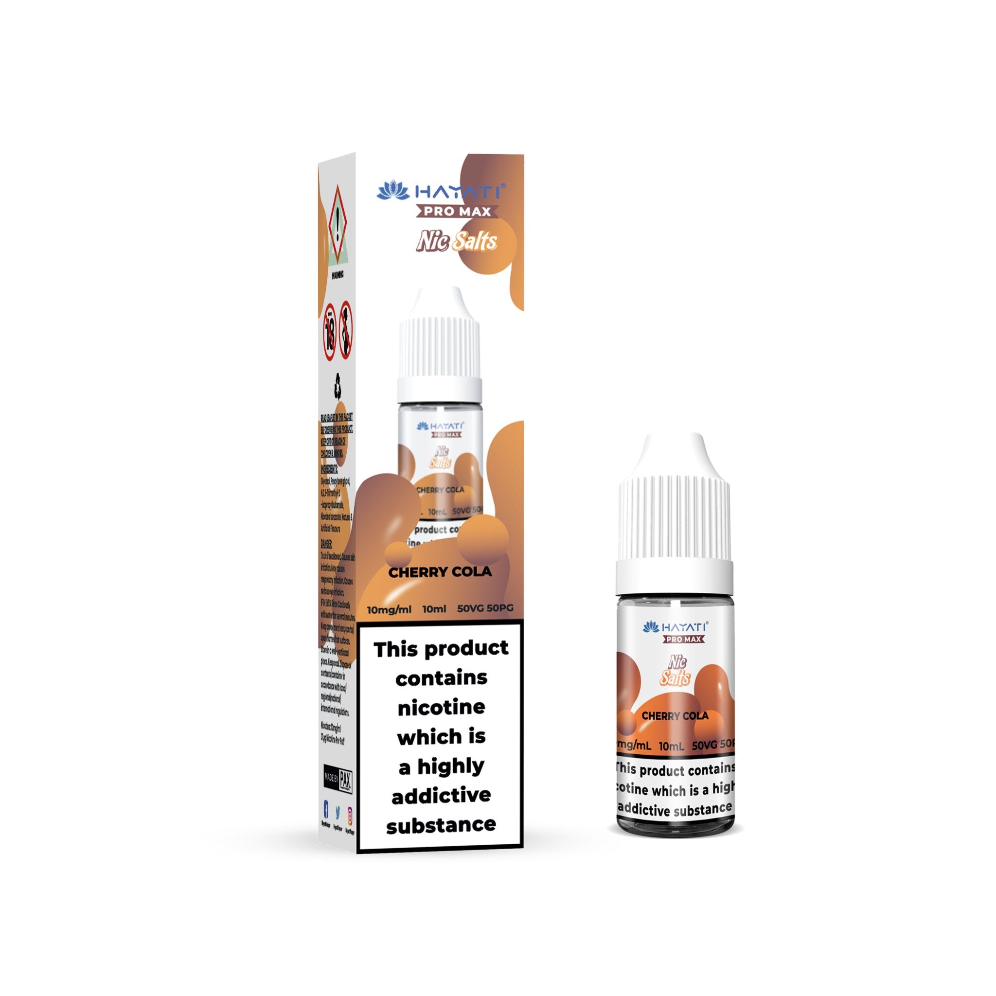 Hayati Pro Max Nic Salts Box of 10 - Cherry Cola