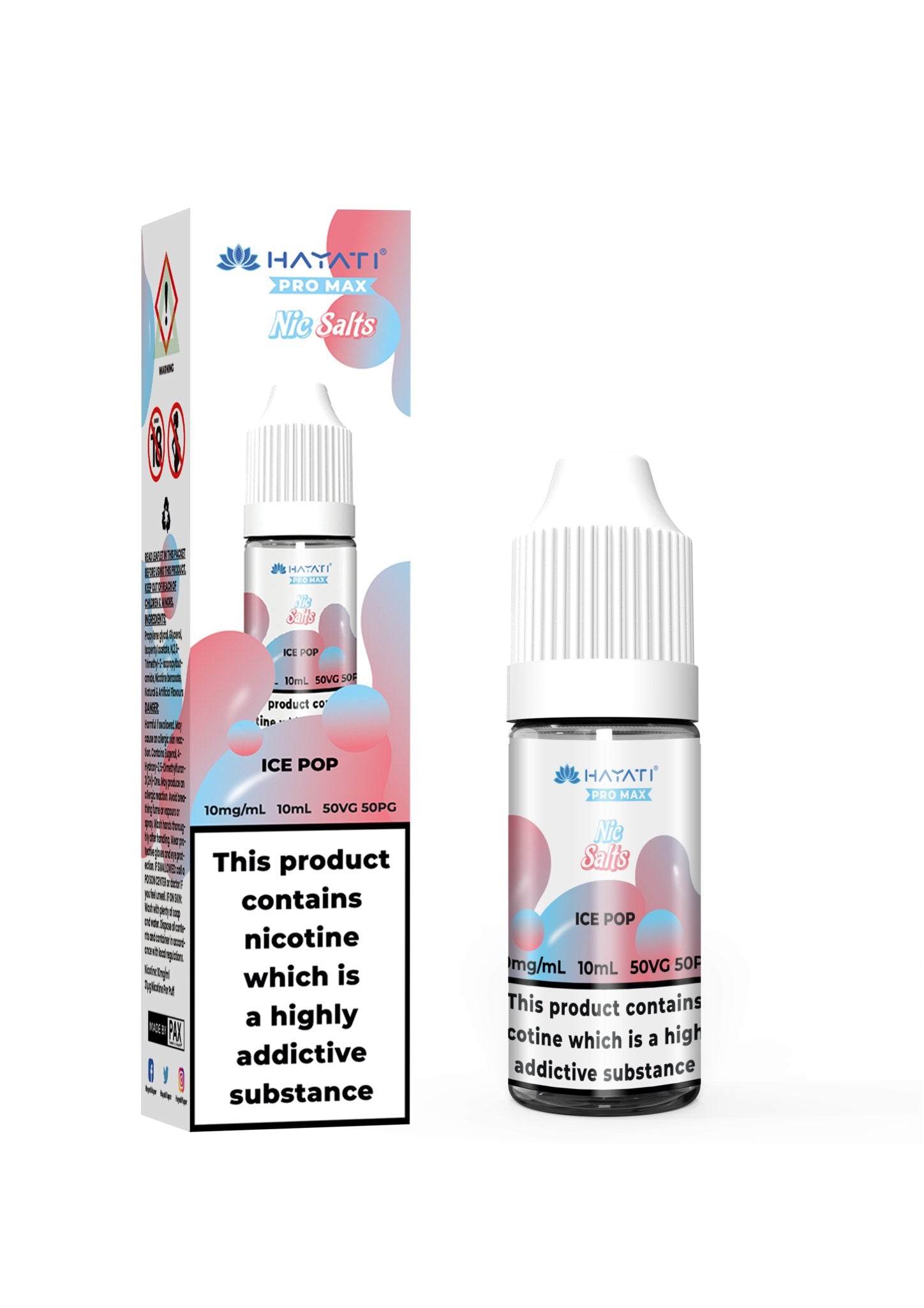 Hayati Pro Max Nic Salts Box of 10 - Ice pop