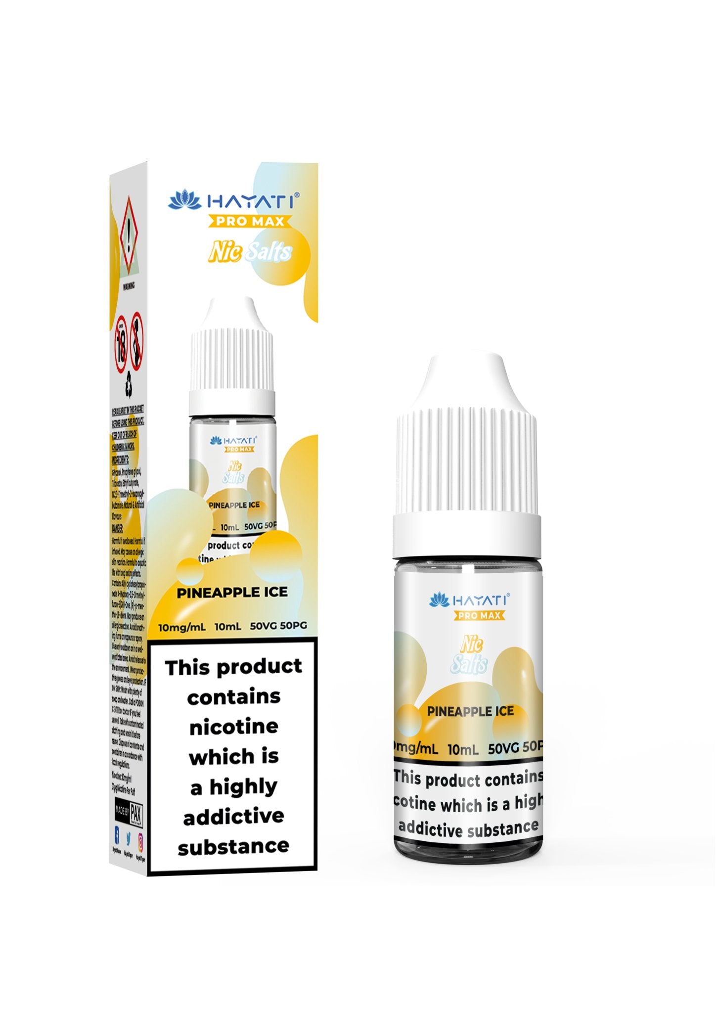 Hayati Pro Max Nic Salts Box of 10 - Pineapple Ice