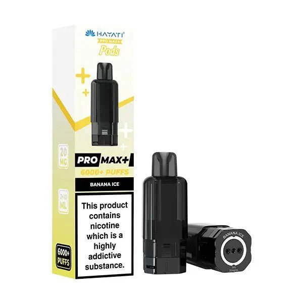 Hayati Pro Max Plus 6000 Prefilled Pods Pack of 5 - Banana Ice