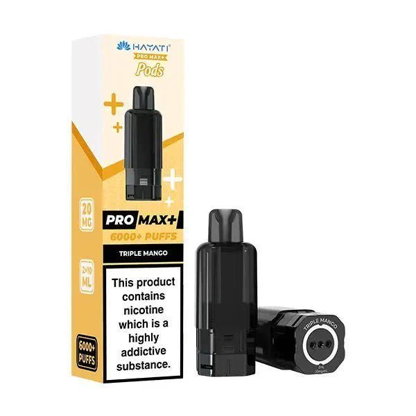 Hayati Pro Max Plus 6000 Prefilled Pods Pack of 5 - Triple Mango