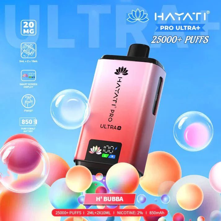 Hayati Pro Ultra Plus 25000 Starter Vape Kit Box of 5 - Blackcurrant Cotton K / Blue Raspberry