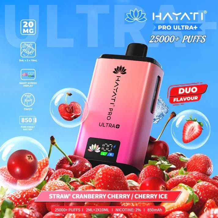 Hayati Pro Ultra Plus 25000 Starter Vape Kit Box of 5 - Blackcurrant Cotton K / Blue Raspberry