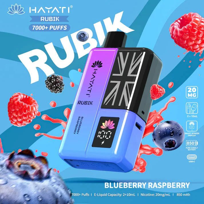 Hayati Rubik 7000 Puffs Disposable Vape Kit Pack of 5 - Banana Ice