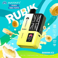 Hayati Rubik 7000 Puffs Disposable Vape Kit Pack of 5 - Banana Ice