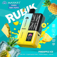 Hayati Rubik 7000 Puffs Disposable Vape Kit Pack of 5 - Banana Ice