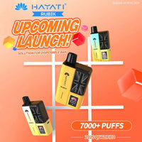Hayati Rubik 7000 Puffs Disposable Vape Kit Pack of 5 - Banana Ice