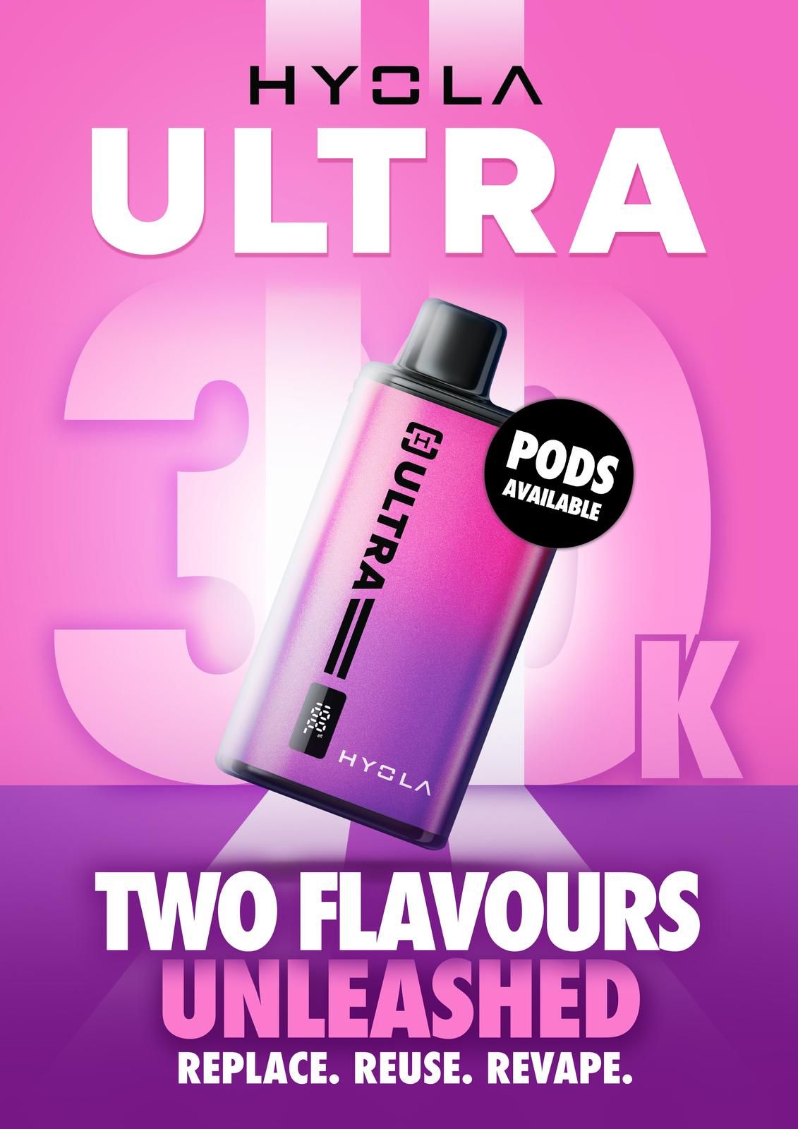 Hyola Ultra 30k Prefilled Pod Vape Kit Box of 5 - Yellow Edition