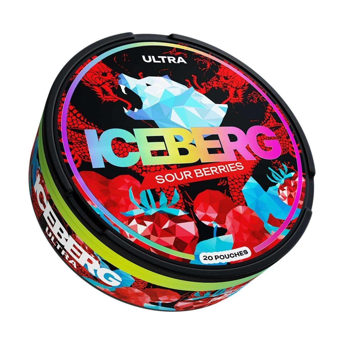 Iceberg Nicotine Pouches Box of 10 - Sour Berries