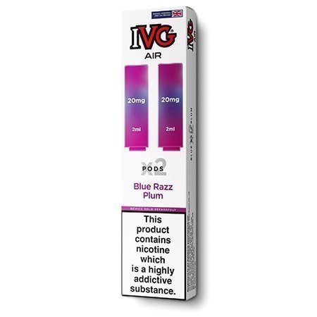 IVG 2400 Reload 2 - in - 1 Prefilled Pods | Pack of 5 - Blue Razz Plum