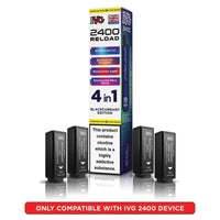IVG 2400 Reload 4 in 1 Prefilled Pods | Pack of 5 - Blackcurrant Edition