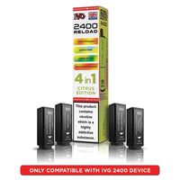 IVG 2400 Reload 4 in 1 Prefilled Pods | Pack of 5 - Citrus Edition