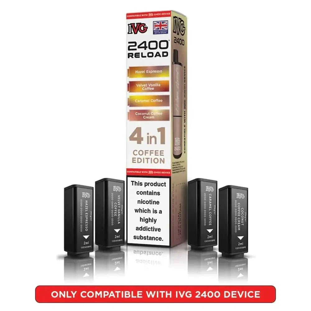 IVG 2400 Reload 4 in 1 Prefilled Pods | Pack of 5 - Coffee Edition