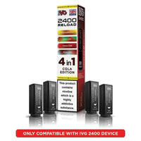 IVG 2400 Reload 4 in 1 Prefilled Pods | Pack of 5 - Cola Edition
