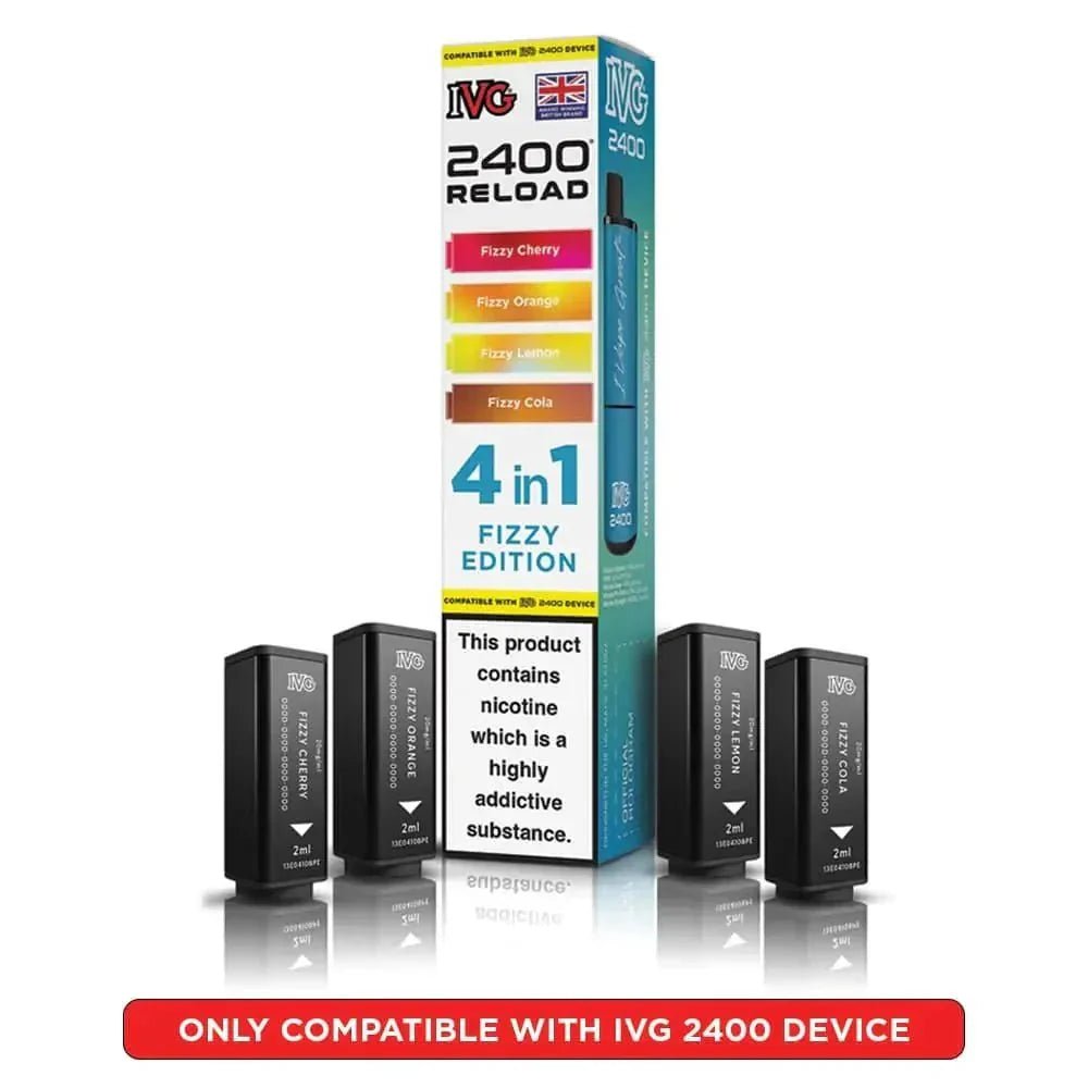 IVG 2400 Reload 4 in 1 Prefilled Pods | Pack of 5 - Fizzy Edition
