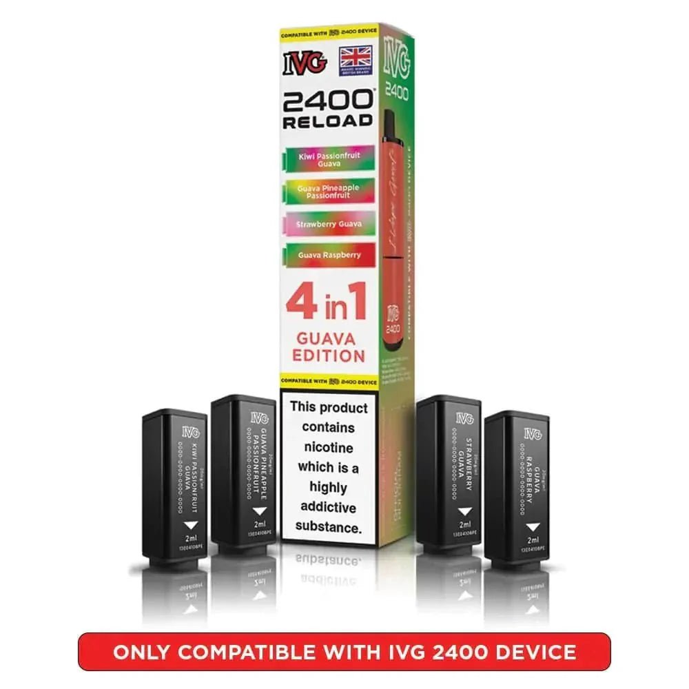IVG 2400 Reload 4 in 1 Prefilled Pods | Pack of 5 - Guava Edition