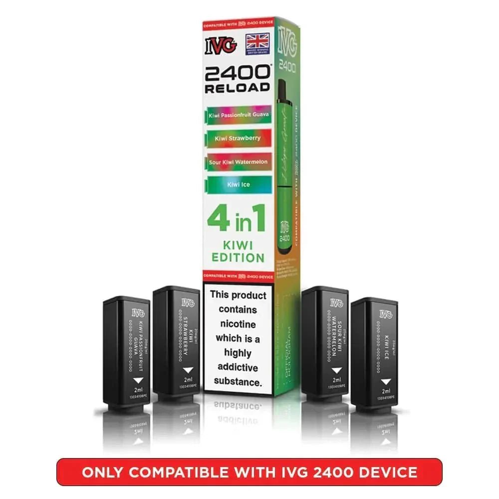 IVG 2400 Reload 4 in 1 Prefilled Pods | Pack of 5 - Kiwi Edition
