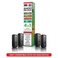 IVG 2400 Reload 4 in 1 Prefilled Pods | Pack of 5 - Kiwi Edition