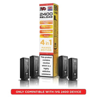 IVG 2400 Reload 4 in 1 Prefilled Pods | Pack of 5 - Mango Edition