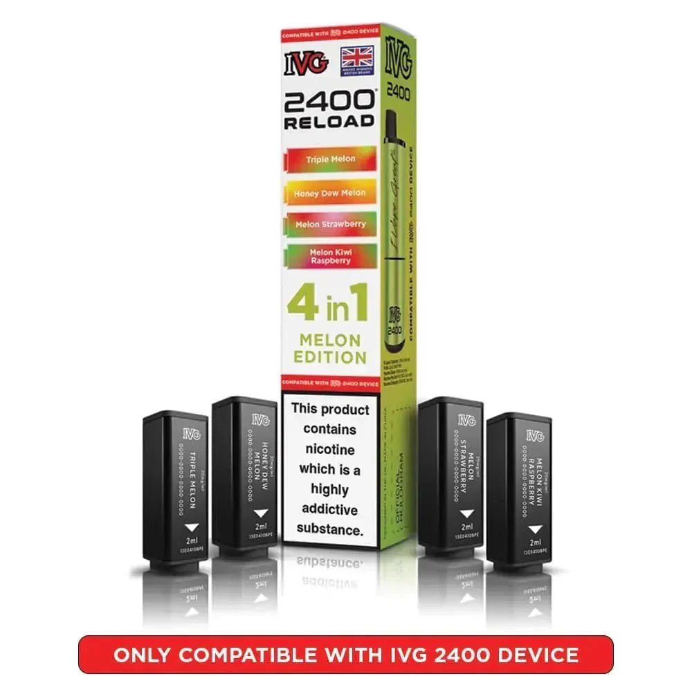 IVG 2400 Reload 4 in 1 Prefilled Pods | Pack of 5 - Melon Edition