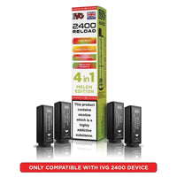 IVG 2400 Reload 4 in 1 Prefilled Pods | Pack of 5 - Melon Edition
