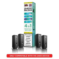 IVG 2400 Reload 4 in 1 Prefilled Pods | Pack of 5 - Menthol Edition