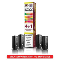 IVG 2400 Reload 4 in 1 Prefilled Pods | Pack of 5 - Passionfruit Edition