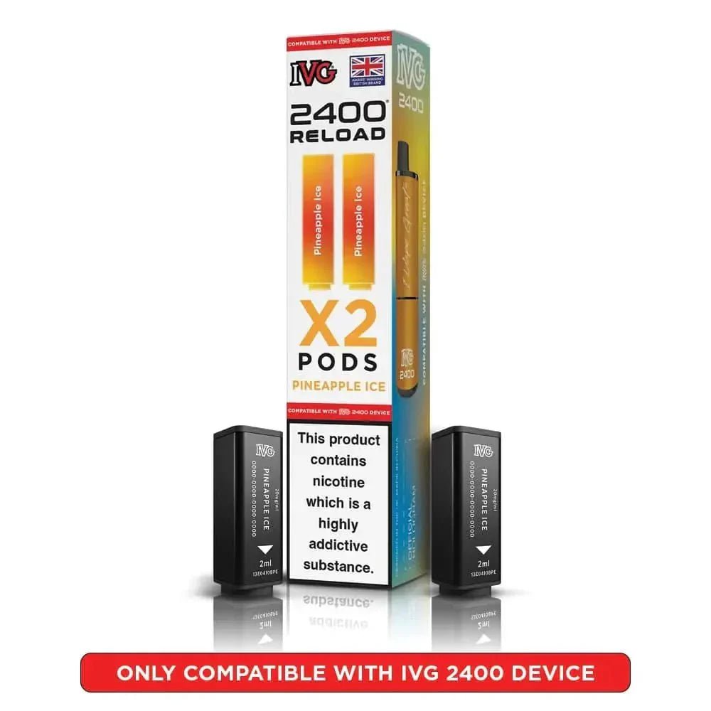 IVG 2400 Reload 4 in 1 Prefilled Pods | Pack of 5 - Pineapple Ice