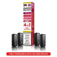 IVG 2400 Reload 4 in 1 Prefilled Pods | Pack of 5 - Red Edition