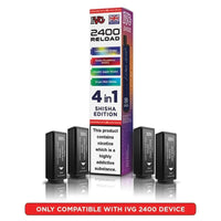IVG 2400 Reload 4 in 1 Prefilled Pods | Pack of 5 - Shisha Edition