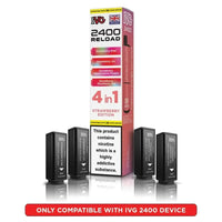 IVG 2400 Reload 4 in 1 Prefilled Pods | Pack of 5 - Strawberry Edition