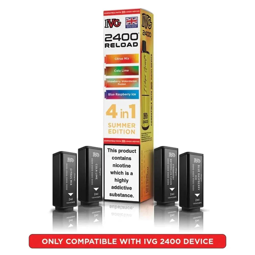 IVG 2400 Reload 4 in 1 Prefilled Pods | Pack of 5 - Summer Edition
