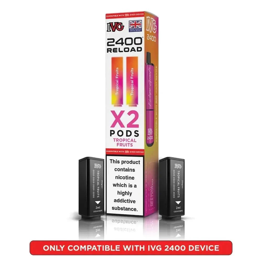 IVG 2400 Reload 4 in 1 Prefilled Pods | Pack of 5 - Tropical Fruits