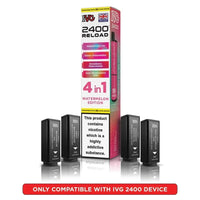IVG 2400 Reload 4 in 1 Prefilled Pods | Pack of 5 - Watermelon Edition