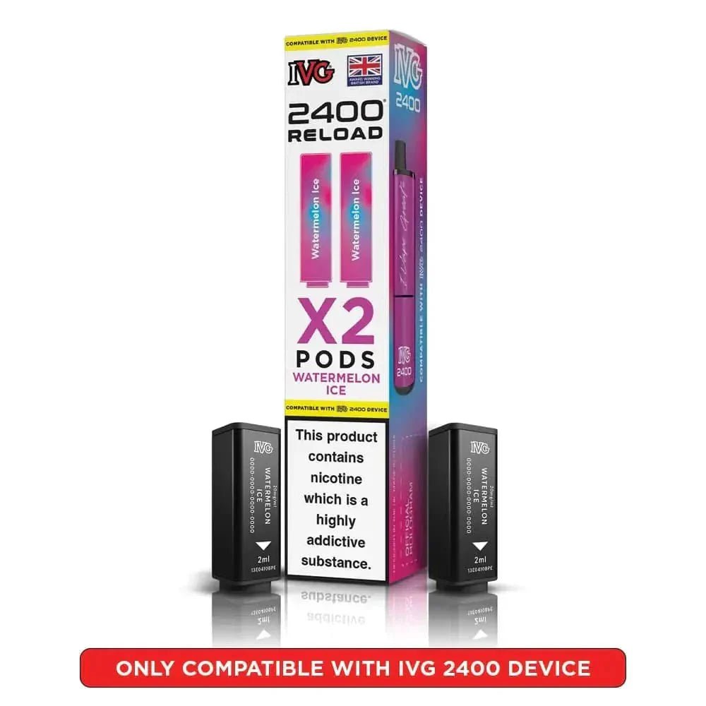 IVG 2400 Reload 4 in 1 Prefilled Pods | Pack of 5 - Watermelon Ice