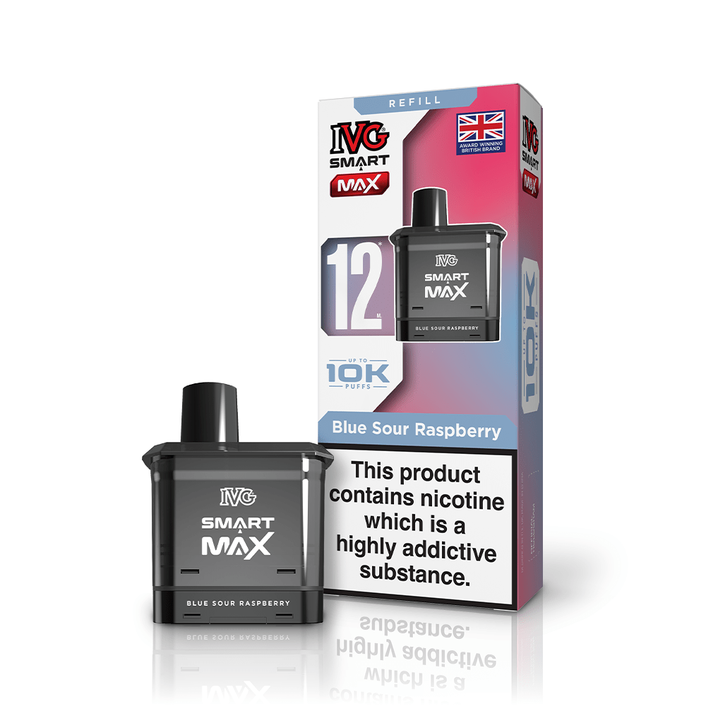 IVG Smart Max 10k Replacement Pods Pack of 5 - Blue Sour Raspberry