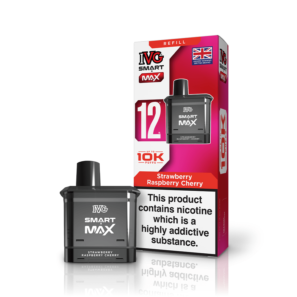 IVG Smart Max 10k Replacement Pods Pack of 5 - Strawberry Raspberry Cherry
