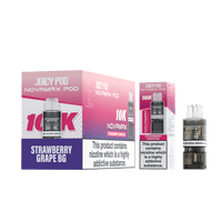 Juicy Pod Novamax 10k Replacement Pods - 10 pack - Strawberry Grape BG