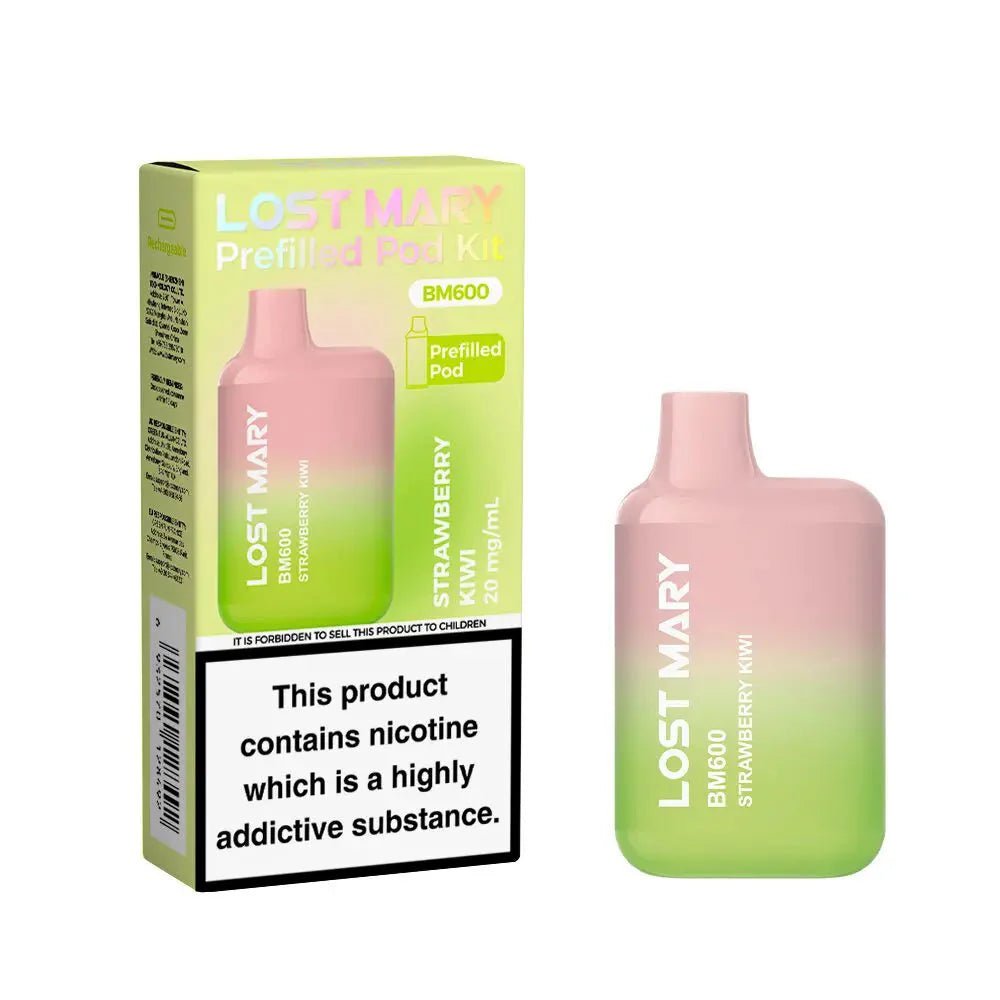 Lost Mary BM600 Pod Kit Box of 10 - Strawberry Kiwi