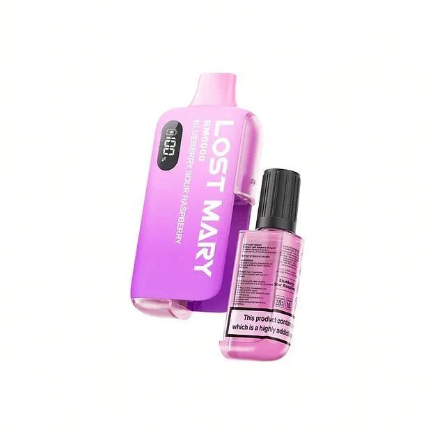 Lost Mary BM6000 Prefilled Disposable Vape Kit (Box of 5) - Blue Sour Raspberry