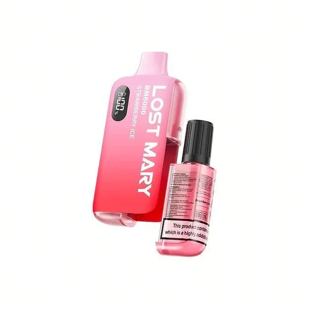 Lost Mary BM6000 Prefilled Disposable Vape Kit (Box of 5) - Strawberry Ice